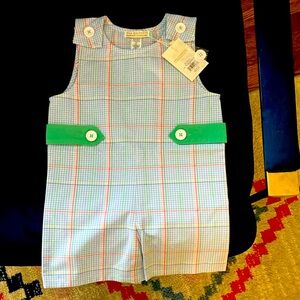 Beaufort bonnet jack keene Jon Jon … Plaid Romper with Button Detail